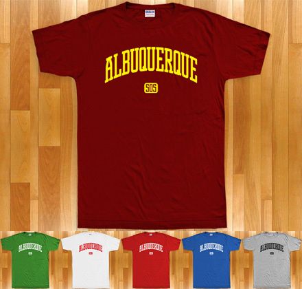 ALBUQUERQUE T shirt   Area Code 505 New Mexico XS 4XL  