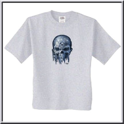 Alchemy Guild Ice Skull Anarchy Symbol T Shirt 4X & 5X  