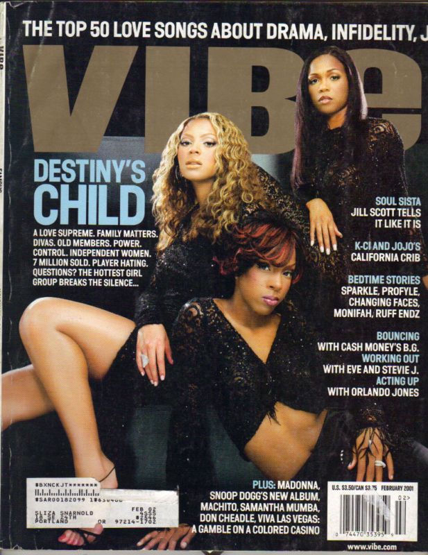 BEYONCE KNOWLES DESTINYS CHILD Vibe Magazine 2/01 HOT  