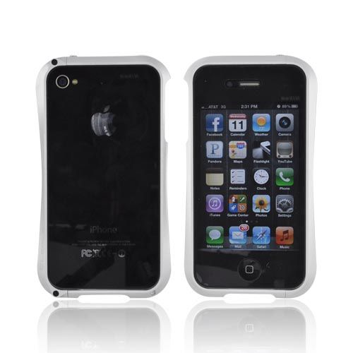 AT&T Verizon iPhone 4 4S Silver Cleave Aluminum Bumper Case  