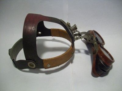 ANTIQUE Old Vtg AMERICAN OPTICAL #625 GOGGLES Steampunk Welding 