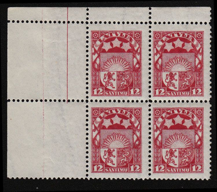 Latvia, 1923, SC 119, MNH, block of 4. c3876  