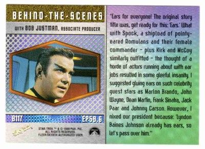 STAR TREK TOS SEASON 3  BEHIND THE SCENES #B117^^*~  