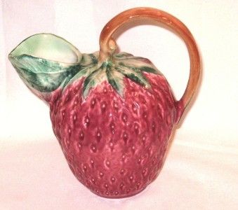 Vintage Salute Italia ANCORA Strawberry Pitcher UNIQUE  