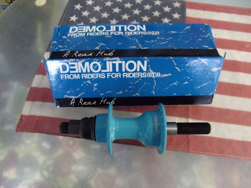 DEMOLITION ANOREXIA CYAN BLUE CASSETTE RHD BMX HUB  