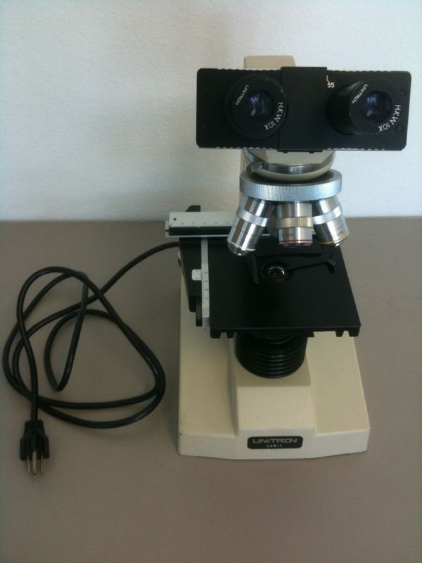 Unitron Lab 1 Microscope H.K.W.10X 4/0.13   100/1.25  