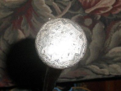 Antique Sterling Silver Handled Cane Walking Stick  