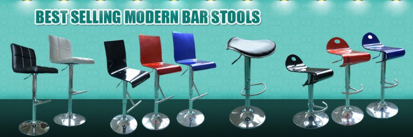   Black Swivel Bar Stools Modern Pub Adjustment Counter Barstool  