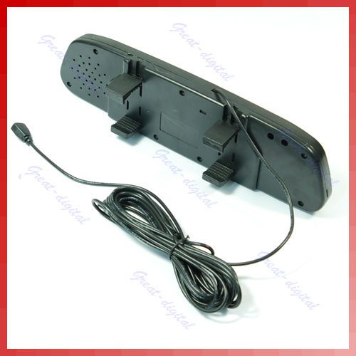 LED 4 Parking Sensors Car Reverse Radar Rearview Mirror  