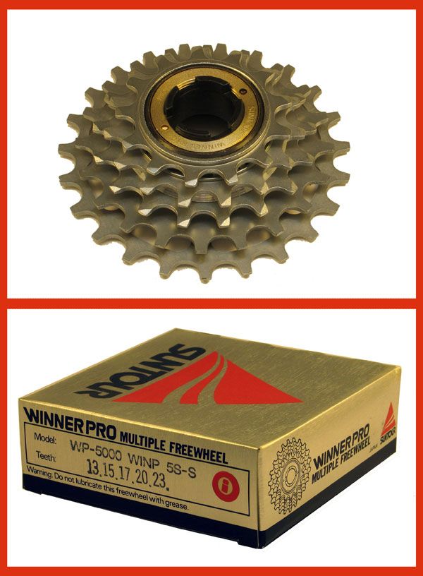 SUNTOUR WINNER PRO 5 Speed 13,15,17,20,23 NOS   Model WP5000  