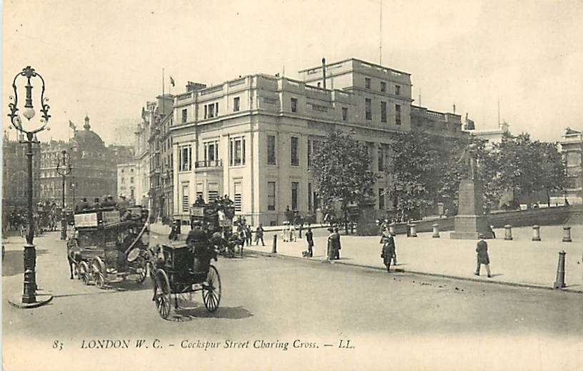 LONDON COCKSPUR STREET CHARING CROSS STATUE R447  