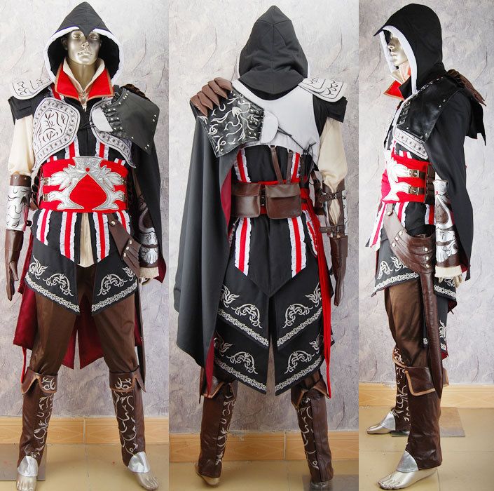 Assassins Creed II Ezio Cosplay Costume Christmas Gift  