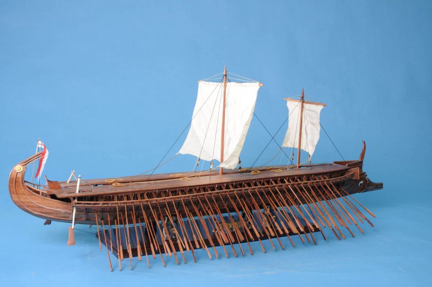 Greek Trireme 42 MUSEUM quality wooden ship model  