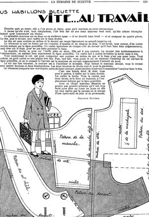 24 PATTERNS BLEUETTE 1929 DELUXE  LA SEMAINE DE SUZETTE  