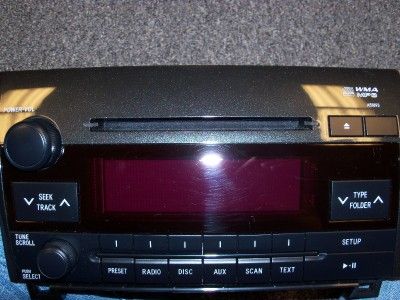 2009 2011 OEM TOYOTA TUNDRA AM/FM RADIO CD  PLAYER 86120 0C290 