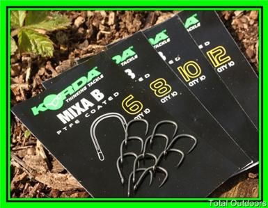 KORDA MIXA B HOOKS CARP FISHING SURFACE HOOKS ALL SIZES CARP HOOKS 