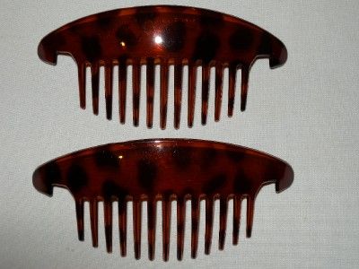 INTERLOCKING FAUX TORTOISE SHELL BANANA CLIP CLAW COMB  