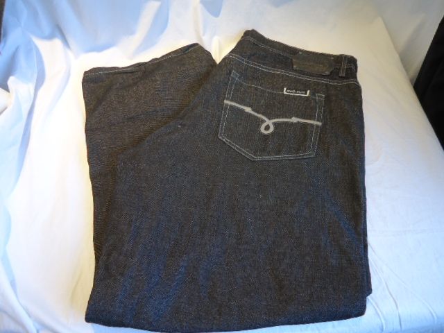 Mens ECKO Unltd BLACK JEANS size 42 x 32 Baggy Fit  