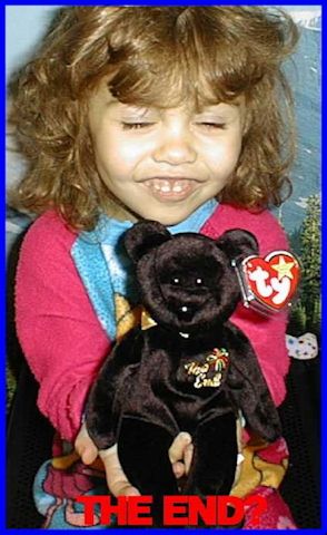 TY Beanie Baby Babies w/Mint Tag New THE END Black BEAR  