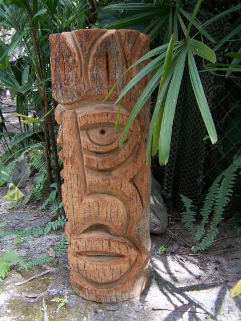 Wood Carvings TIKI STATUE #199 Hawaiian/Polynesian Art  