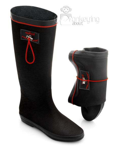 Redfoot Foldable Wellington Boots Rubber Rain Boot Festival Camping 