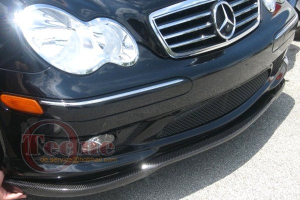 MERCEDES W203 CARBON FRONT LIP SPOILER C320 C32 AMG  