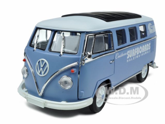   MICROBUS SURFBOARDS HAWAII 1/18 DIECAST MODEL CAR By GREENLIGHT