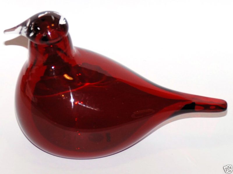 Birds Oiva Toikka Little Tern Red Iittala Finland Tirri  