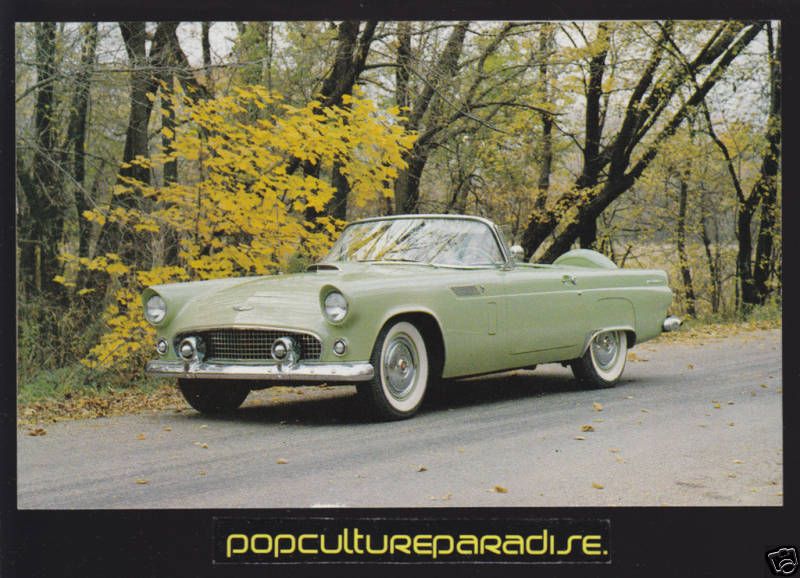 1956 FORD THUNDERBIRD T BIRD CAR PICTURE POSTCARD  