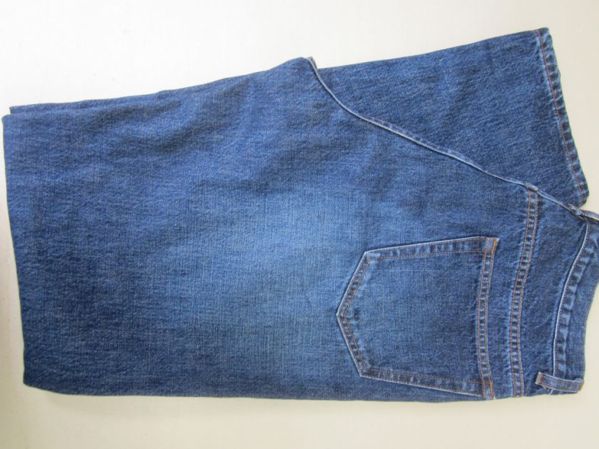 CREW MENS BUTTON FLY BLUE JEANS 32X34  