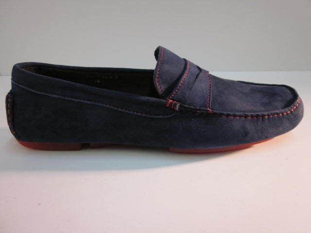 Donald J Pliner Mens Shoes Vinco Blue Suede  