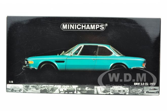 1972 BMW 3.0 CSI METALLIC GREEN 1/18 MINICHAMPS  