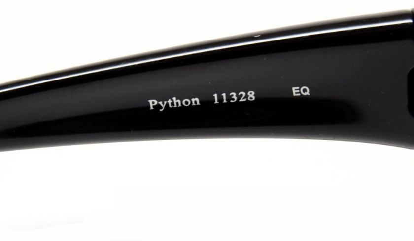 BOLLE PYTHON 11328 SHINY BLACK POLAR. SUNGLASSES  