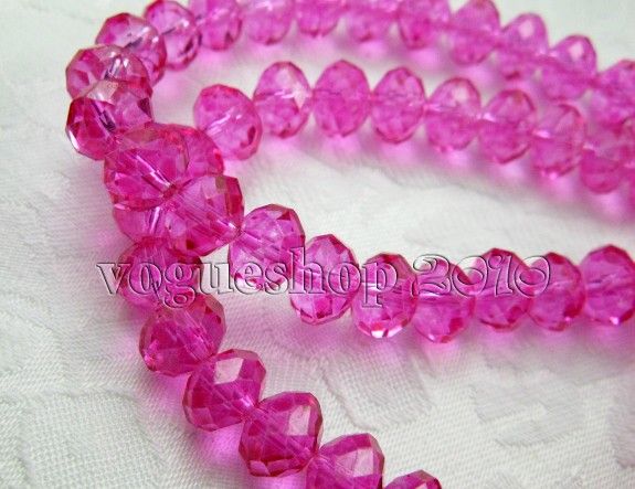 50pcs Crystal Glass Bead Many Color Available 8x6mm  