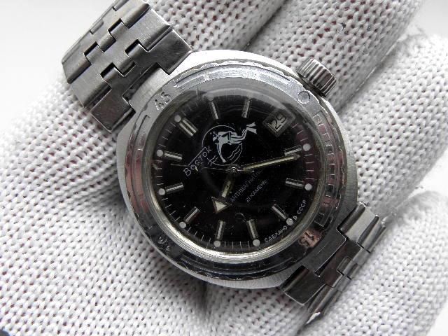 VINTAGE RARE VOSTOK DIVER AMPHIBIAN SCUBA 20ATM AUTOMATIC SOVIET WATCH 