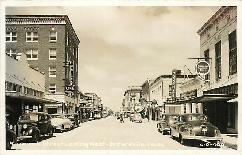 TX BROWNSVILLE ELIZABETH ST. HARGROVES BANK RPPC R12139  