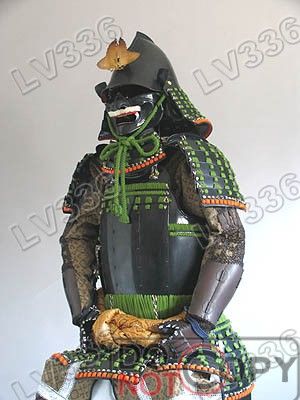 Japanese Rüstung Art wearable Samurai Armor Green  