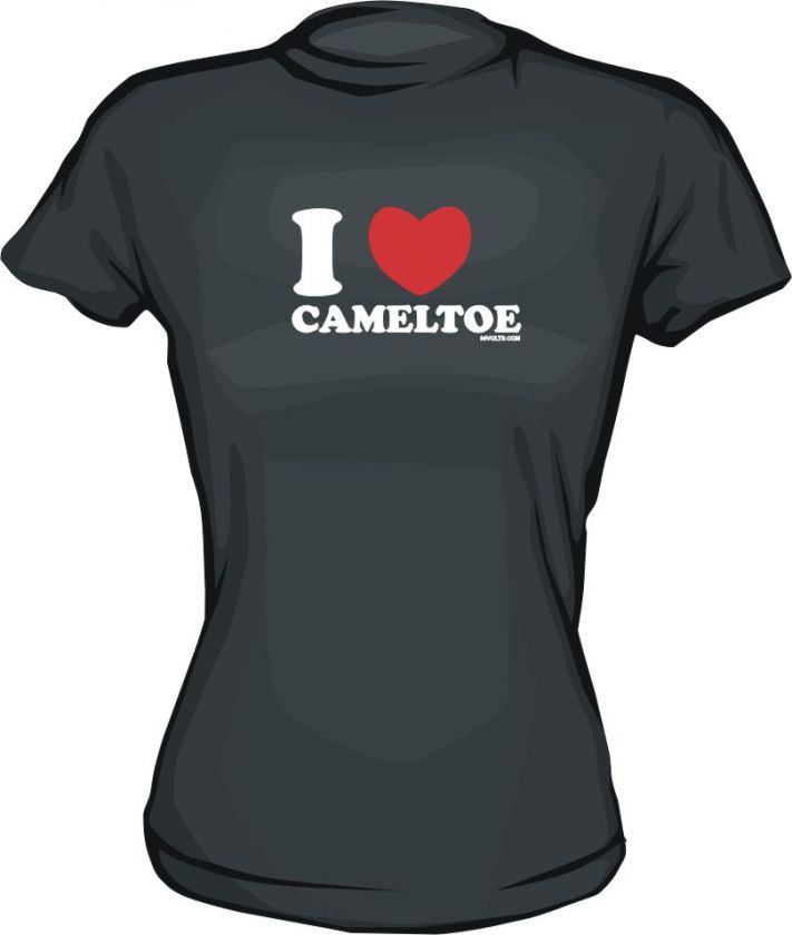 Heart LOVE CAMEL TOE CAMELTOE WOMENS Shirt PICK Size  