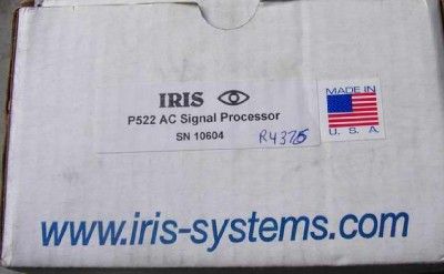 IRIS Model P522 P522AC Flame Monitor Signal Processor  