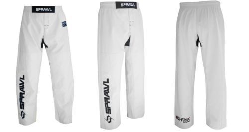 SPRAWL JIU JITSU GI FLEX GI PANTS WHITE / BLACK SMALL  