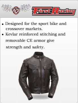 First Racing Leather Sport biker Apparel