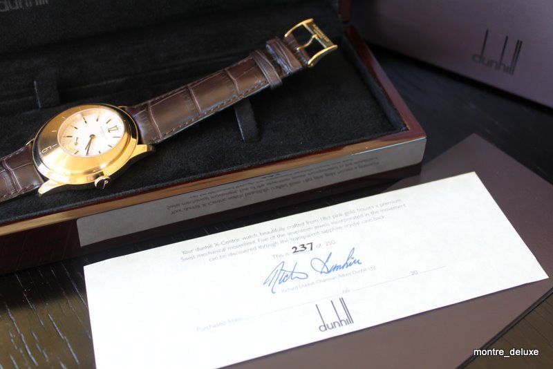 Dunhill X Centric 18K Yellow Gold Watch 40mm, Limited Edition, New 