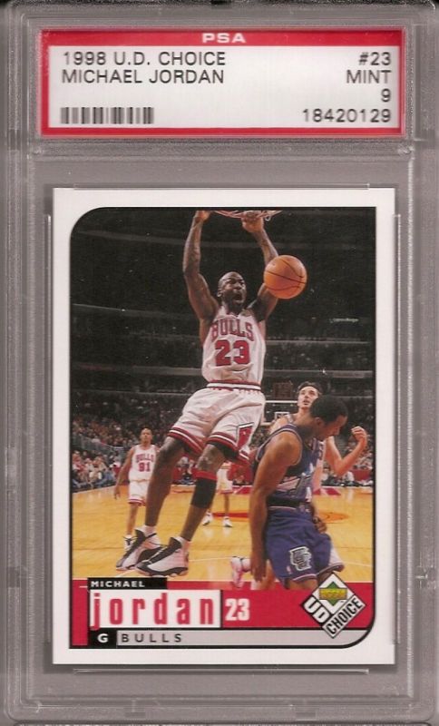 1998 UD Choice #23 Michael JORDAN   PSA 9+++ low pop  