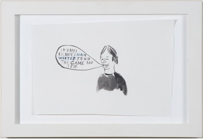 Chris Johanson Im Happy Because Framed 2000  