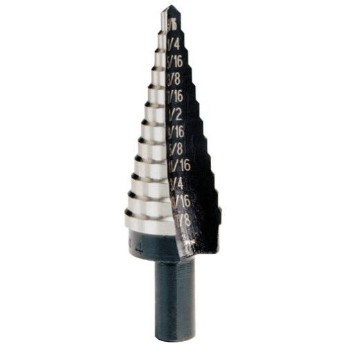 Irwin UniBit 10234 #4 Step Drill Bit with 12 Hole Sizes 038548101040 