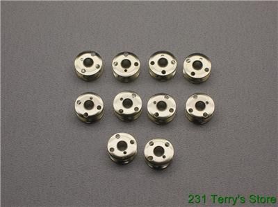 10 NEW METAL BOBBINS CLASS 66 SINGER SEWING MACHINE 66 99 185 192 201 