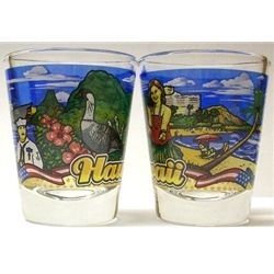 Hawaii State Shot Glass Glasses New  