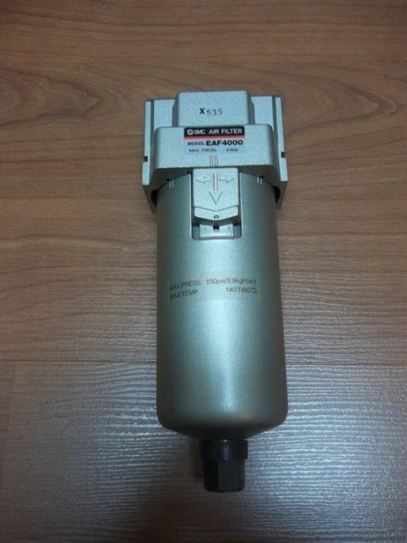 SMC Compressed Air Filter MODEL EAF4000 1/2 NPT Max 150 PSI 140 F Temp 