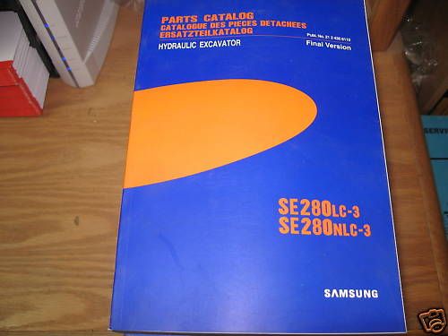 Samsung SE280LC 3 SE280NLC 3 Excavator Parts Catalog  