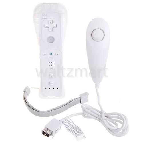   Nunchuck Controller Set +Silicone Case For Nintendo Wii Wiimote  